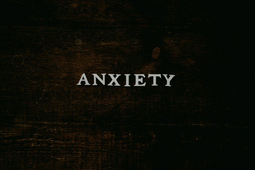 het woord anxiety