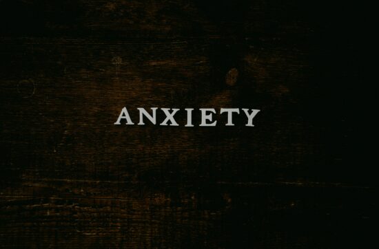 het woord anxiety